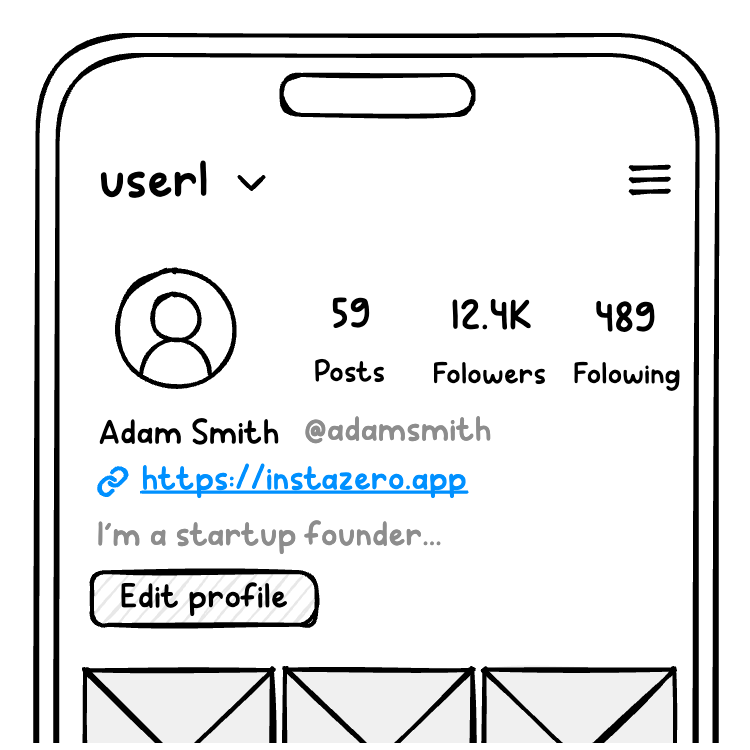 手绘风格线框图